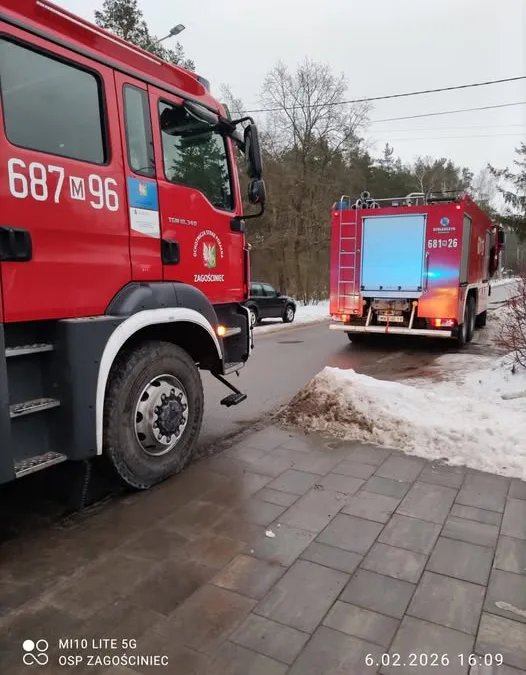 Pożar sadzy w kominie