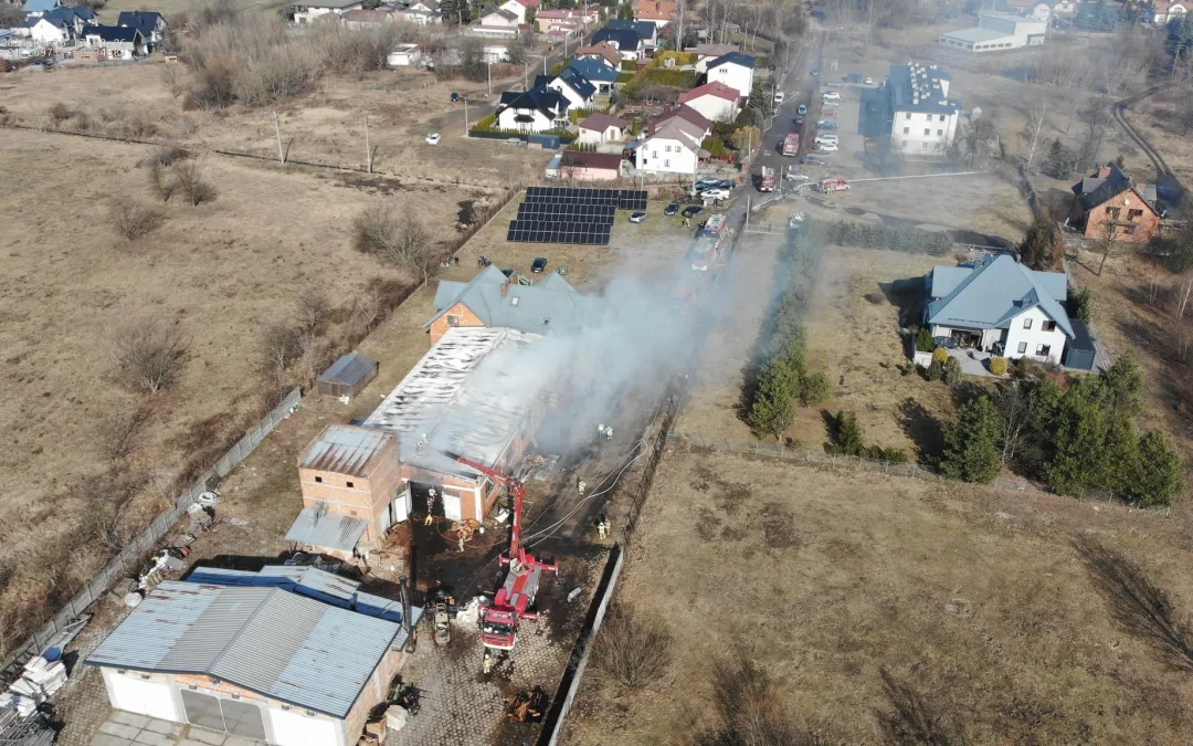 Nowe Lipiny – Pożar zakładu stolarskiego