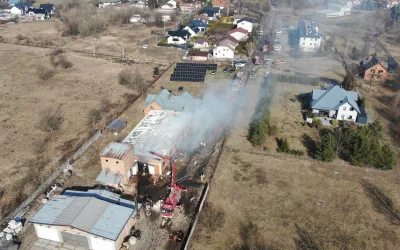 Nowe Lipiny – Pożar zakładu stolarskiego