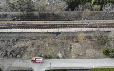 Pożar trawy – Zagościniec / Duczki