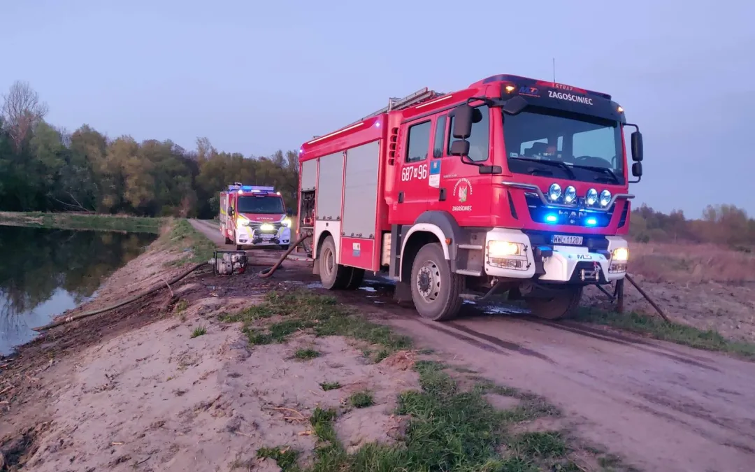 Pożar lasu w poligonie – Zielonka