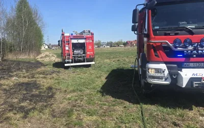 Pożar nieużytków rolnych – Stare Grabie