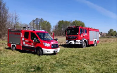 Pożar traw – Stare Grabie